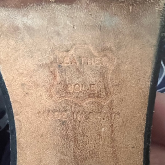 Stuart Weitzman Transition Black Elastic Kitten Heel Sandal 8M - Picture 7 of 10